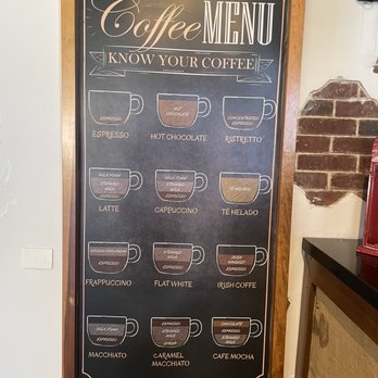 Panama Jacks - Menu to the coffee bar - Resorts Near Me - Cancún, ROO