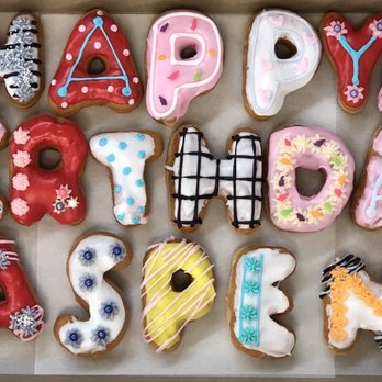 Daylight Donuts - a box of happy birthday donuts - Donuts Near Me - Coweta, Oklahoma Daylight Donuts - a box of happy birthday donuts - Donuts Near Me - Coweta, Oklahoma