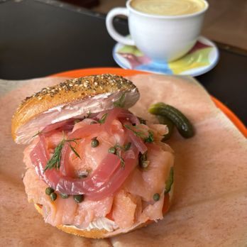 Nostalgic Cafe - Smoked Salmon Bagel - Coffee & Tea Near Me - Pasadena, California