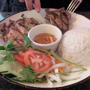 Lantern House Viet Bistro - Rice with chicken. Very simple but a fine meal. - Vietnamese Near Me - Falls Church, Virginia Lantern House Viet Bistro - Rice with chicken. Very simple but a fine meal. - Vietnamese Near Me - Falls Church, Virginia