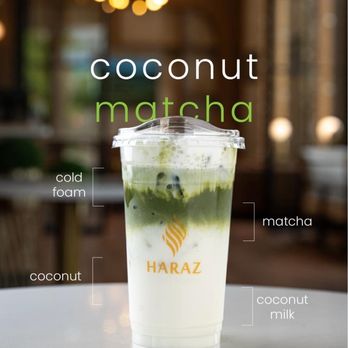 Haraz Coffee House - Coconut Matcha - Coffee & Tea Near Me - Plano, Texas Haraz Coffee House - Coconut Matcha - Coffee & Tea Near Me - Plano, Texas