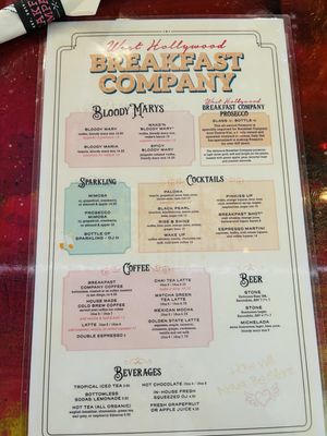 Menu photo 7 Breakfast Company West Hollywood, CA Menu photo 7 Breakfast Company West Hollywood, CA