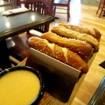 Copper Turret - Soft pretzels with beer cheese. Sooo good! - American Near Me - Morrisville, New York Copper Turret - Soft pretzels with beer cheese. Sooo good! - American Near Me - Morrisville, New York