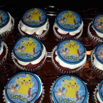 JJ's Cake Pops - a tray of pokemon cupcakes - Bakeries Near Me - Los Angeles, California