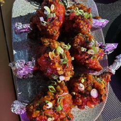 Nirvana Bar & Lounge - Tasty chicken drumettes but prefer a smaller drumette
