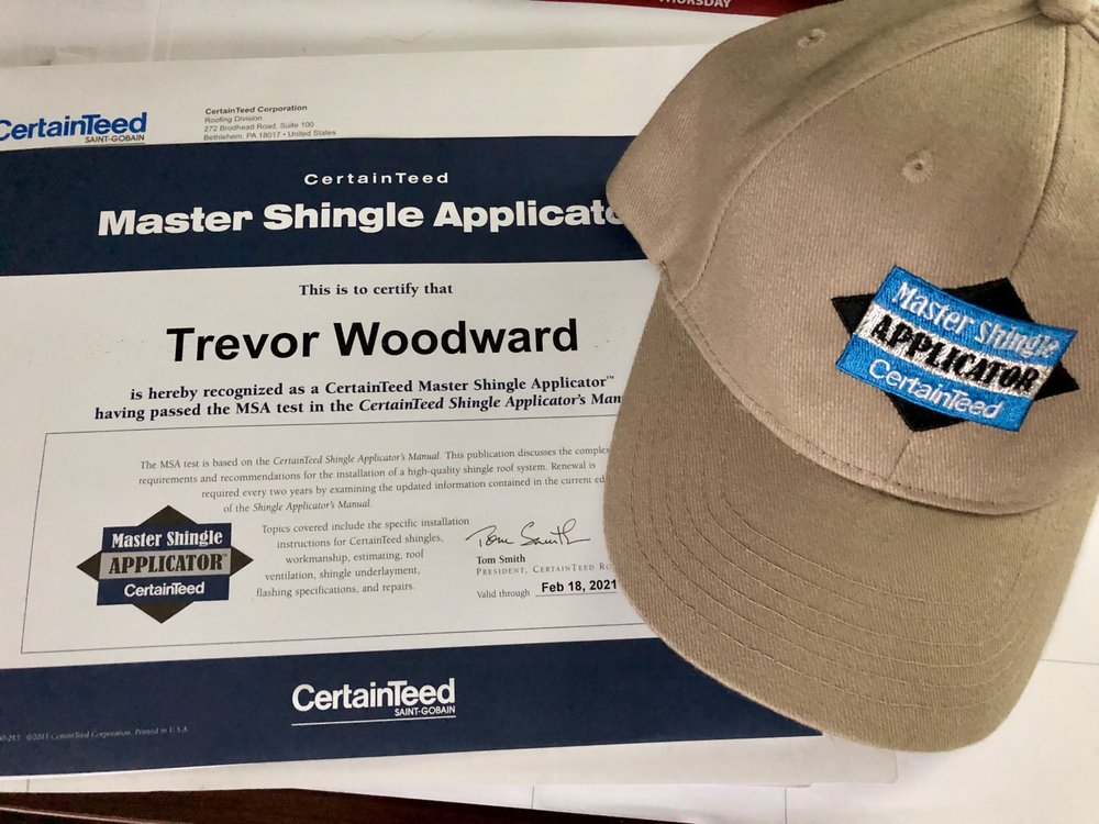 Slide of Woodward Roofing