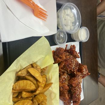 Two Dak Two Dak - Honey butter fries and 10. Sweet and Spicy Chicken - Korean Near Me - Irvine, California Two Dak Two Dak - Honey butter fries and 10. Sweet and Spicy Chicken - Korean Near Me - Irvine, California