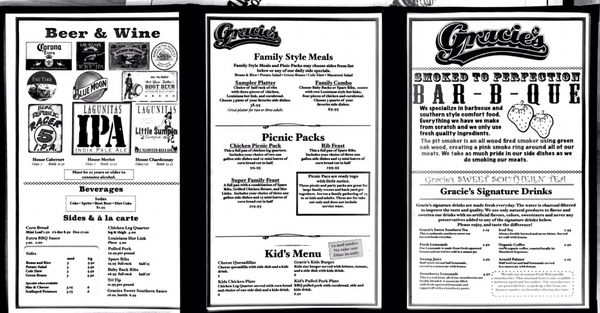 Menu photo 7 Gracie's Vallejo, CA