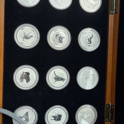 Security Rare Coins - I was able to trade to get a full lunar set that was on display!