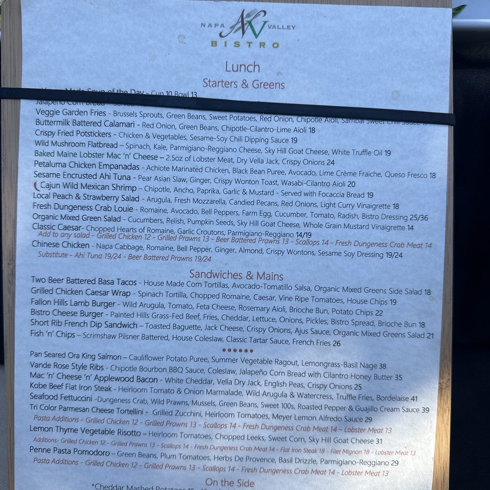 Napa Valley Bistro - New American Near Me - Napa, California