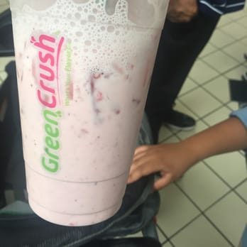 Green Crush - Strawberry milk - Juice Bars & Smoothies Near Me - Riverside, California Green Crush - Strawberry milk - Juice Bars & Smoothies Near Me - Riverside, California