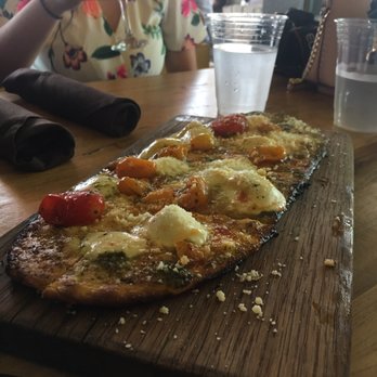 Canvas - Margherita Flatbread: Texture was good but it was under seasoned. Either more salt or Parmesan. - New American Near Me - Orlando, Florida Canvas - Margherita Flatbread: Texture was good but it was under seasoned. Either more salt or Parmesan. - New American Near Me - Orlando, Florida