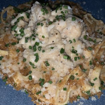 TRIS - Crab and truffle pasta (sooo creamy and such a good amount of crab!) - New American Near Me - The Woodlands, Texas TRIS - Crab and truffle pasta (sooo creamy and such a good amount of crab!) - New American Near Me - The Woodlands, Texas