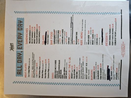 Menu photo 4 Heim Barbecue Dallas, TX