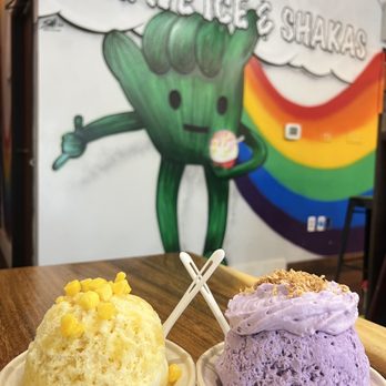 Wailua Shave Ice - Da Ube One and Da Mango One - Shaved Ice Near Me - Kapaa, Hawaii Wailua Shave Ice - Da Ube One and Da Mango One - Shaved Ice Near Me - Kapaa, Hawaii