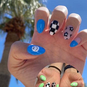 The Polish Lounge - Nailed it! Nails by Jessica DND 670 Steel a Kiss (blue) - Nail Salons Near Me - Gilbert, Arizona The Polish Lounge - Nailed it! Nails by Jessica DND 670 Steel a Kiss (blue) - Nail Salons Near Me - Gilbert, Arizona