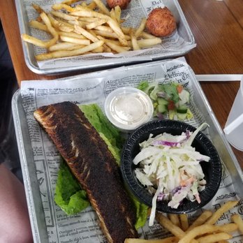 Lombardi's Seafood - Shrimp po'boy $10 ... Loving the rosemary fries, the coleslaw and hush puppies - Seafood Markets Near Me - Winter Park, Florida Lombardi's Seafood - Shrimp po'boy $10 ... Loving the rosemary fries, the coleslaw and hush puppies - Seafood Markets Near Me - Winter Park, Florida