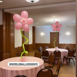 World of Balloons - Balloon Flower Centerpiece!