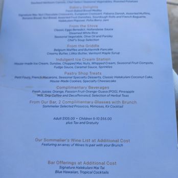 Orchids - Menu of the day for the brunch - Breakfast & Brunch Near Me - Honolulu, Hawaii Orchids - Menu of the day for the brunch - Breakfast & Brunch Near Me - Honolulu, Hawaii