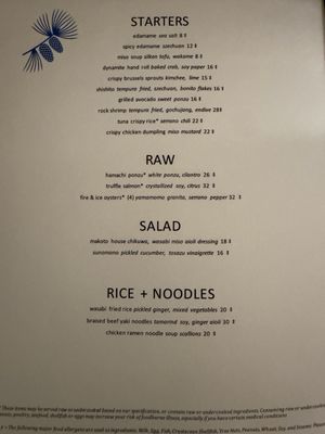 Menu photo 2 Makoto Vail Vail, CO