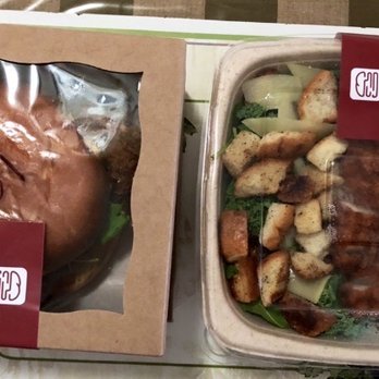 Katsu Bar - Cute little packaging! OG burger and Classic salad with added Katsu (additional $). Yum - Burgers Near Me - Cerritos, California Katsu Bar - Cute little packaging! OG burger and Classic salad with added Katsu (additional $). Yum - Burgers Near Me - Cerritos, California