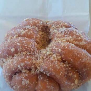 Bosa Donuts - I don't recall what they called this, but it was the stepbrother to an apple fritter, and it was good! - Coffee & Tea Near Me - Gilbert, Arizona