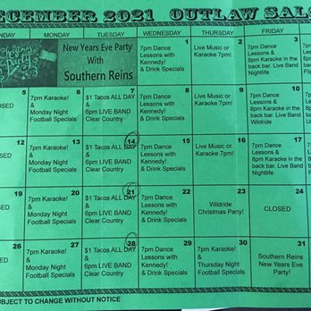 The Outlaw Bar & Grill - Pick up a schedule at the bar. - Bars Near Me - Tucson, Arizona The Outlaw Bar & Grill - Pick up a schedule at the bar. - Bars Near Me - Tucson, Arizona