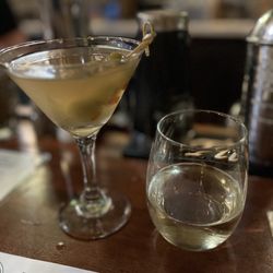 Darby's Restaurant & Pub - Stripper dirty martini and Moscato
