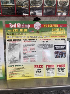 Menu photo 6 Red Shrimp Company Las Vegas, NV