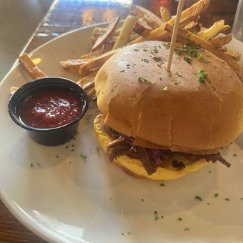 The Moonshiners Southern Table + Bar - Smoked Brisket Sandwich - Southern Near Me - Houston, Texas