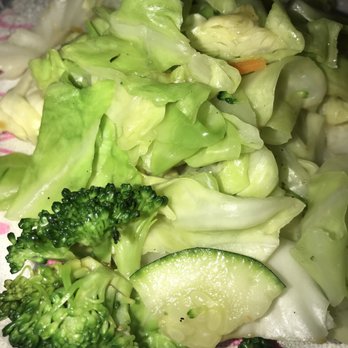 Teriyaki Madness - A lot of cabbage and a few small pieces of broccoli and zucchini. - Japanese Near Me - Sylmar, California Teriyaki Madness - A lot of cabbage and a few small pieces of broccoli and zucchini. - Japanese Near Me - Sylmar, California