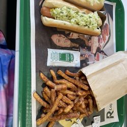 Restaurants D Lafleur - Selection #1: 2 steamed hot dogs, fries and a large drink (missing from photo)