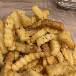 Fries were decent Fries were decent
