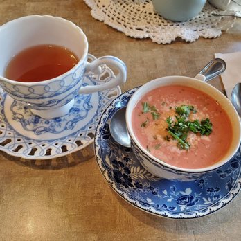 Tea Time - Tomato cream soup and Mango Indica tea. - Coffee & Tea Near Me - Palo Alto, California Tea Time - Tomato cream soup and Mango Indica tea. - Coffee & Tea Near Me - Palo Alto, California