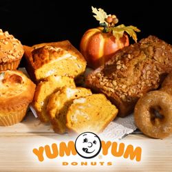 Yum Yum Donuts - # Pumpkin Spice is Back! Indulge in your favorites: **Muffin Cream Cheese Pumpkin Spice** or **Donut Pumpkin Spice**!