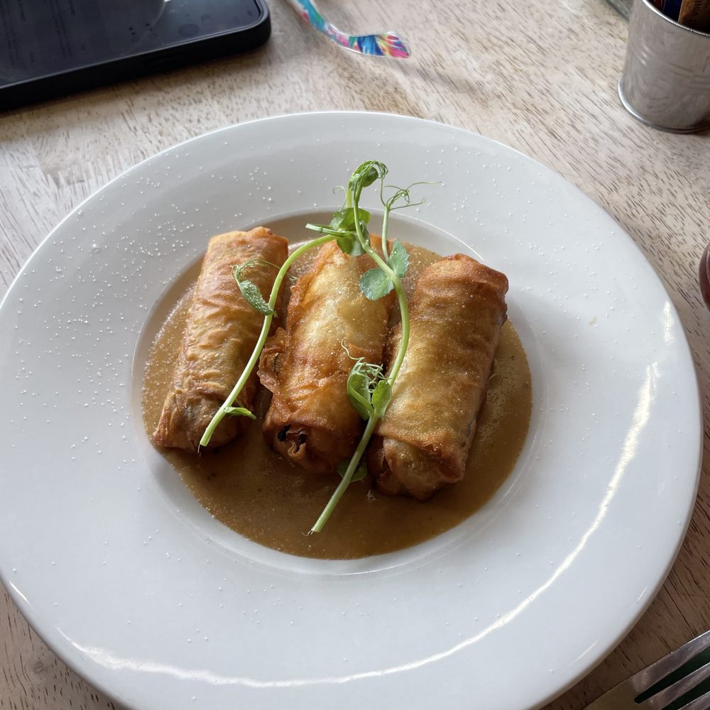 Haggis spring rolls were very different but good. Haggis spring rolls were very different but good.