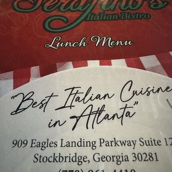 Serafino's Italian Bistro - Italian Near Me - Stockbridge, Georgia Serafino's Italian Bistro - Italian Near Me - Stockbridge, Georgia