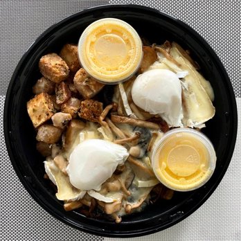 Tanuki Restaurant - My mycelium eruption portobello egg Benedict - Japanese Near Me - Markham, Ontario Tanuki Restaurant - My mycelium eruption portobello egg Benedict - Japanese Near Me - Markham, Ontario