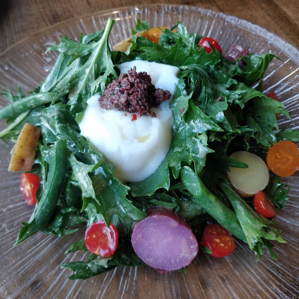 iconiq - Fresh mizuna salad! - French Near Me - Seattle, Washington