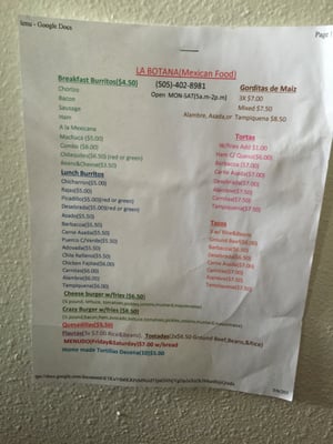 Menu photo 2 La Botana Bloomfield, NM