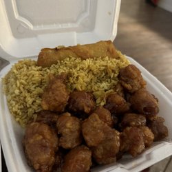 Lucky China - Honey Glazed Chicken Dinner Special