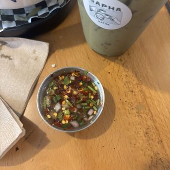 Sapha Kafae - Sauce for the skewers. Sweet, sour and spicy! - Cafes Near Me - Sacramento, California Sapha Kafae - Sauce for the skewers. Sweet, sour and spicy! - Cafes Near Me - Sacramento, California