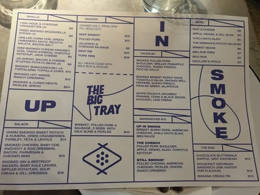 Menu photo 2 Up in Smoke Footscray, VIC