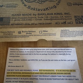 Baklava King - Bakeries Near Me - Santee, California Baklava King - Bakeries Near Me - Santee, California