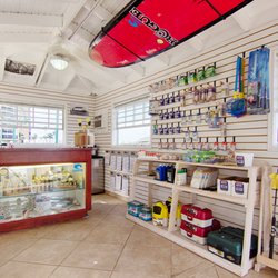 Our Sanibel Harbour location offers fishing guides and bait and tackle.