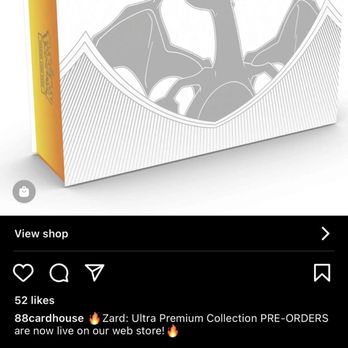 88 Cardhouse - Instagram proof showing price gouging - Hobby Shops Near Me - Newark, California