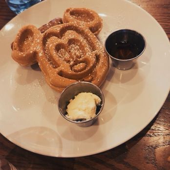 Carnation Cafe - Mickey-shaped Waffle - American Near Me - Anaheim, California Carnation Cafe - Mickey-shaped Waffle - American Near Me - Anaheim, California