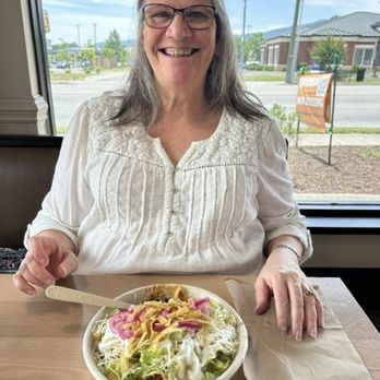 QDOBA Mexican Eats - Beautiful wifey enjoying her food! - Mexican Near Me - Salem, Virginia
