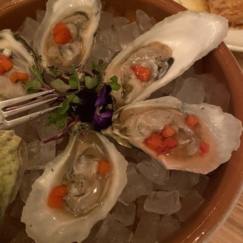 Supperland - Oysters with strawberry mignonette - Southern Near Me - Charlotte, North Carolina