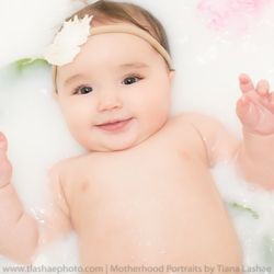 Motherhood Portraits by Tiana Lashae - Milk Bath